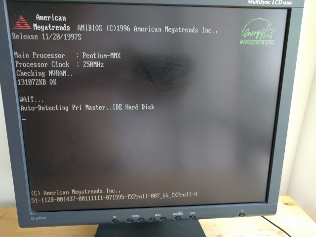 Post from M571 3.2 motherboard BIOS version 19971120S