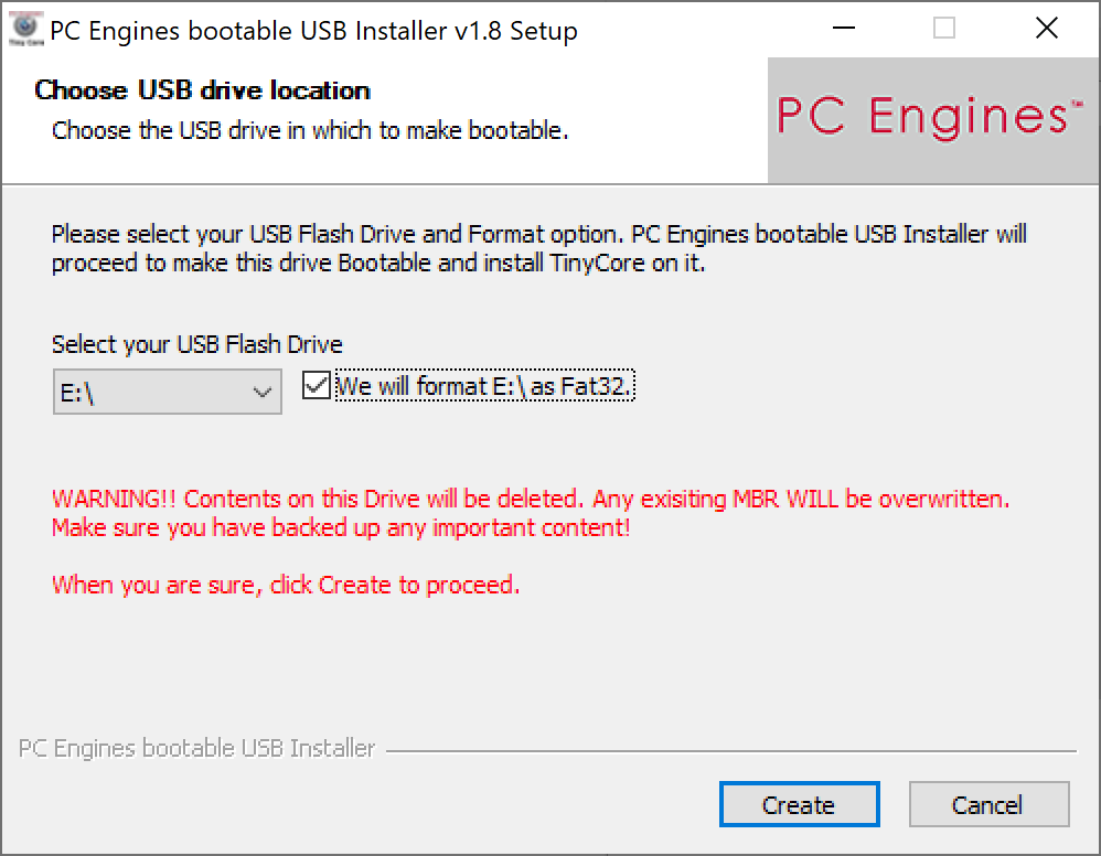 Preparing USB stick for BIOS update